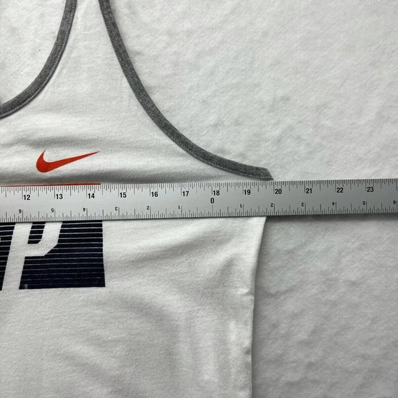Nike UTEP Tank Top Womens Sz XL White Athletic Cut Scoop Neck Racerback Pullover - Picture 3 of 10